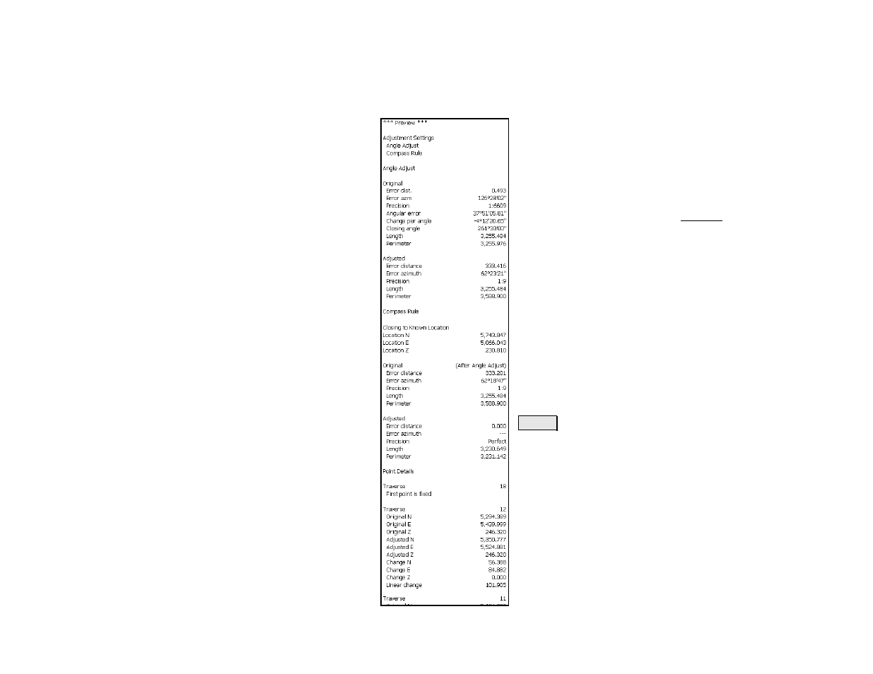 Traverse adjust – results | Spectra Precision Survey Pro v4.5 Recon and Nomad Reference Manual User Manual | Page 439 / 469