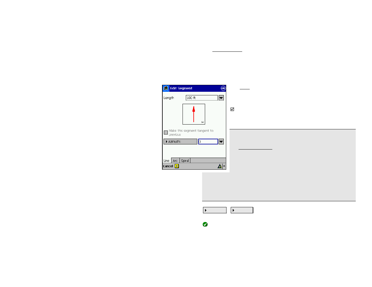 Edit segment | Spectra Precision Survey Pro v4.5 Recon and Nomad Reference Manual User Manual | Page 77 / 469