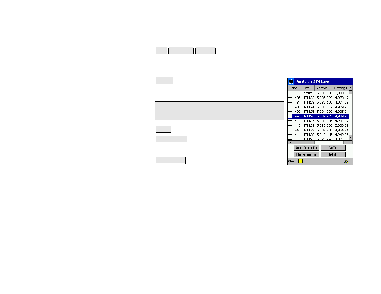 Points on dtm layer | Spectra Precision Survey Pro v4.5 Recon and Nomad Reference Manual User Manual | Page 90 / 469