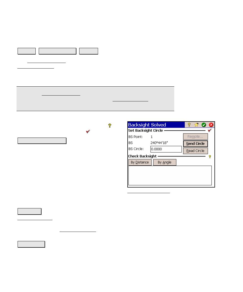 Backsight solved | Spectra Precision Survey Pro v4.5 Ranger Reference Manual User Manual | Page 128 / 475