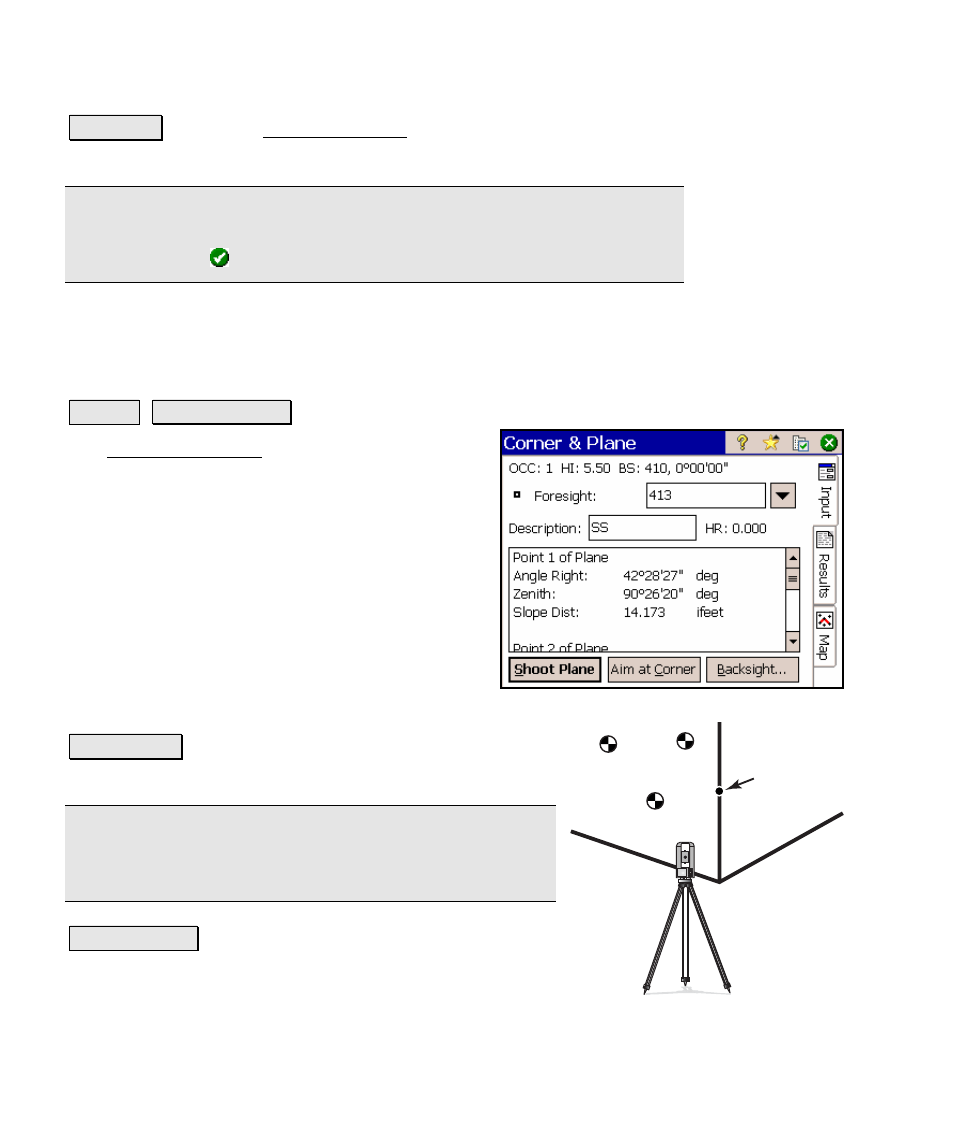 Corner & plane | Spectra Precision Survey Pro v4.5 Ranger Reference Manual User Manual | Page 150 / 475