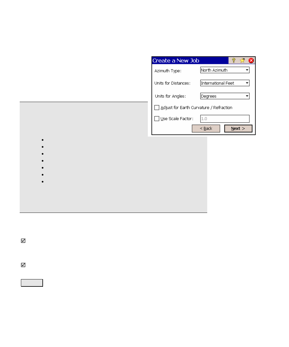 Create a new job 3 | Spectra Precision Survey Pro v4.5 Ranger Reference Manual User Manual | Page 18 / 475