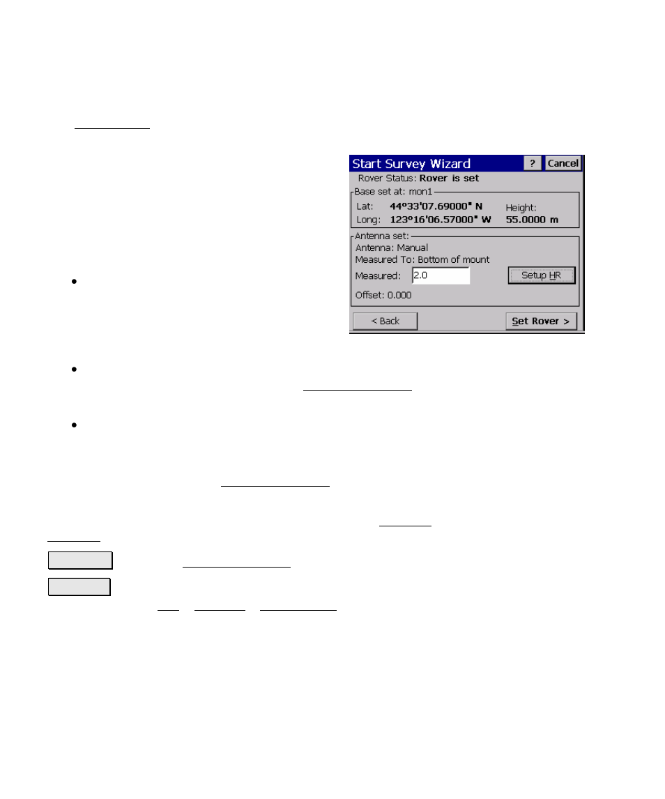 Rover setup | Spectra Precision Survey Pro v4.5 Ranger Reference Manual User Manual | Page 196 / 475