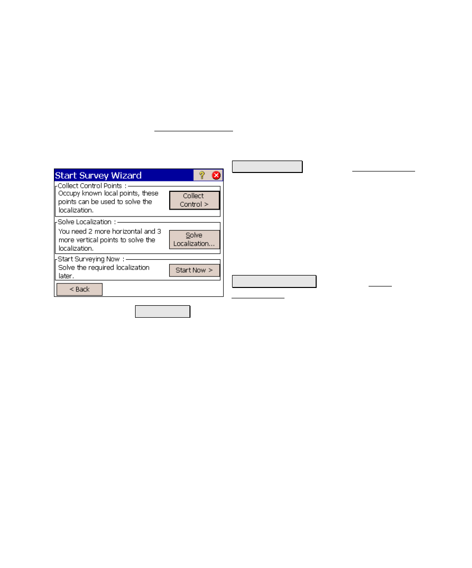 Solve localization | Spectra Precision Survey Pro v4.5 Ranger Reference Manual User Manual | Page 197 / 475