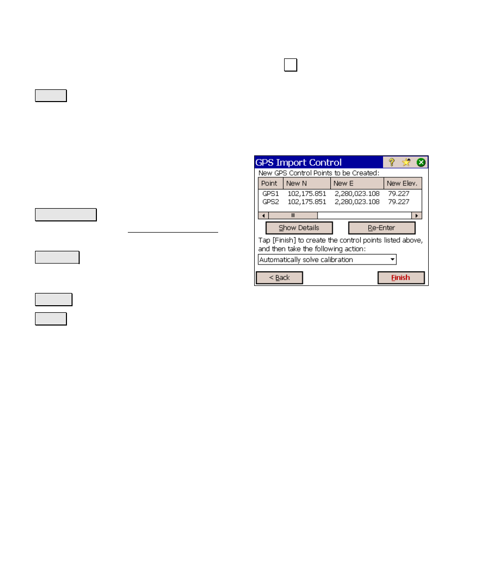 Multiple point results, Finish | Spectra Precision Survey Pro v4.5 Ranger Reference Manual User Manual | Page 242 / 475