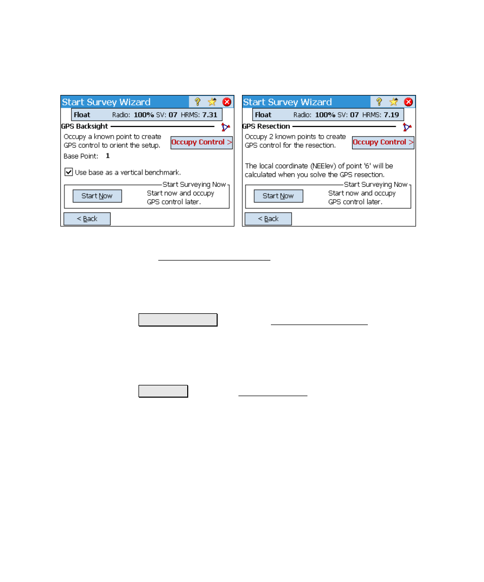 Gps backsight/resection | Spectra Precision Survey Pro v4.5 Ranger Reference Manual User Manual | Page 257 / 475