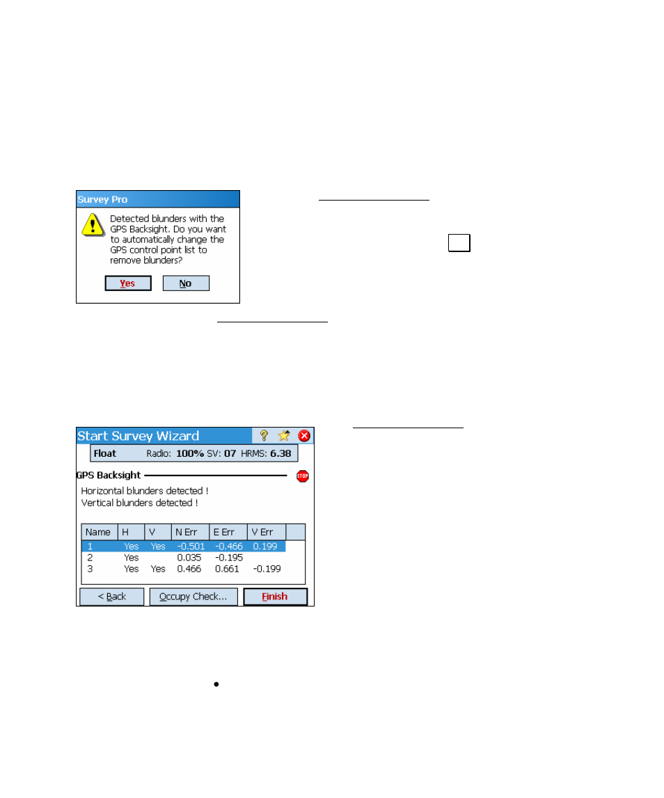 Solve localization, Solve localization – residuals | Spectra Precision Survey Pro v4.5 Ranger Reference Manual User Manual | Page 259 / 475