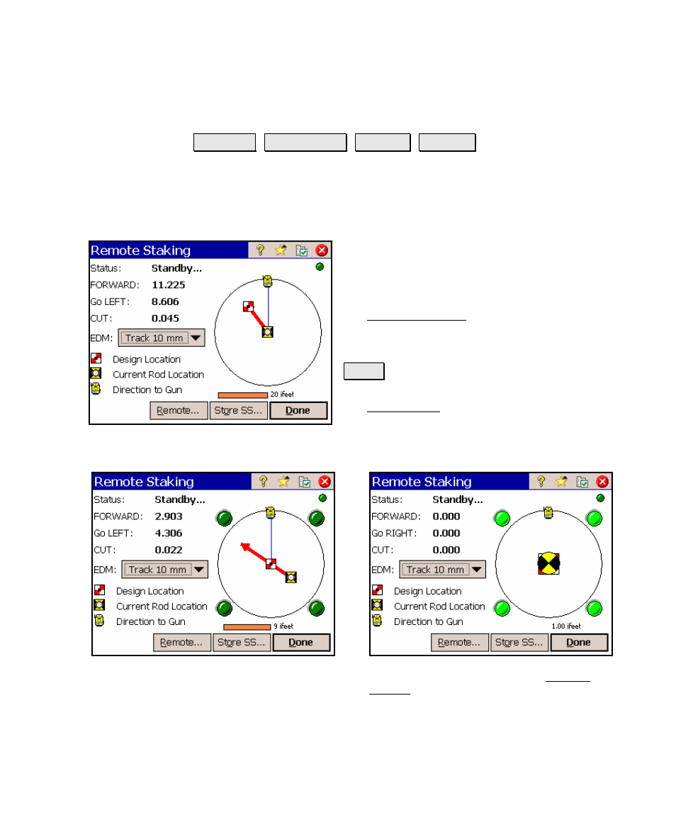 Remote staking | Spectra Precision Survey Pro v4.5 Ranger Reference Manual User Manual | Page 287 / 475