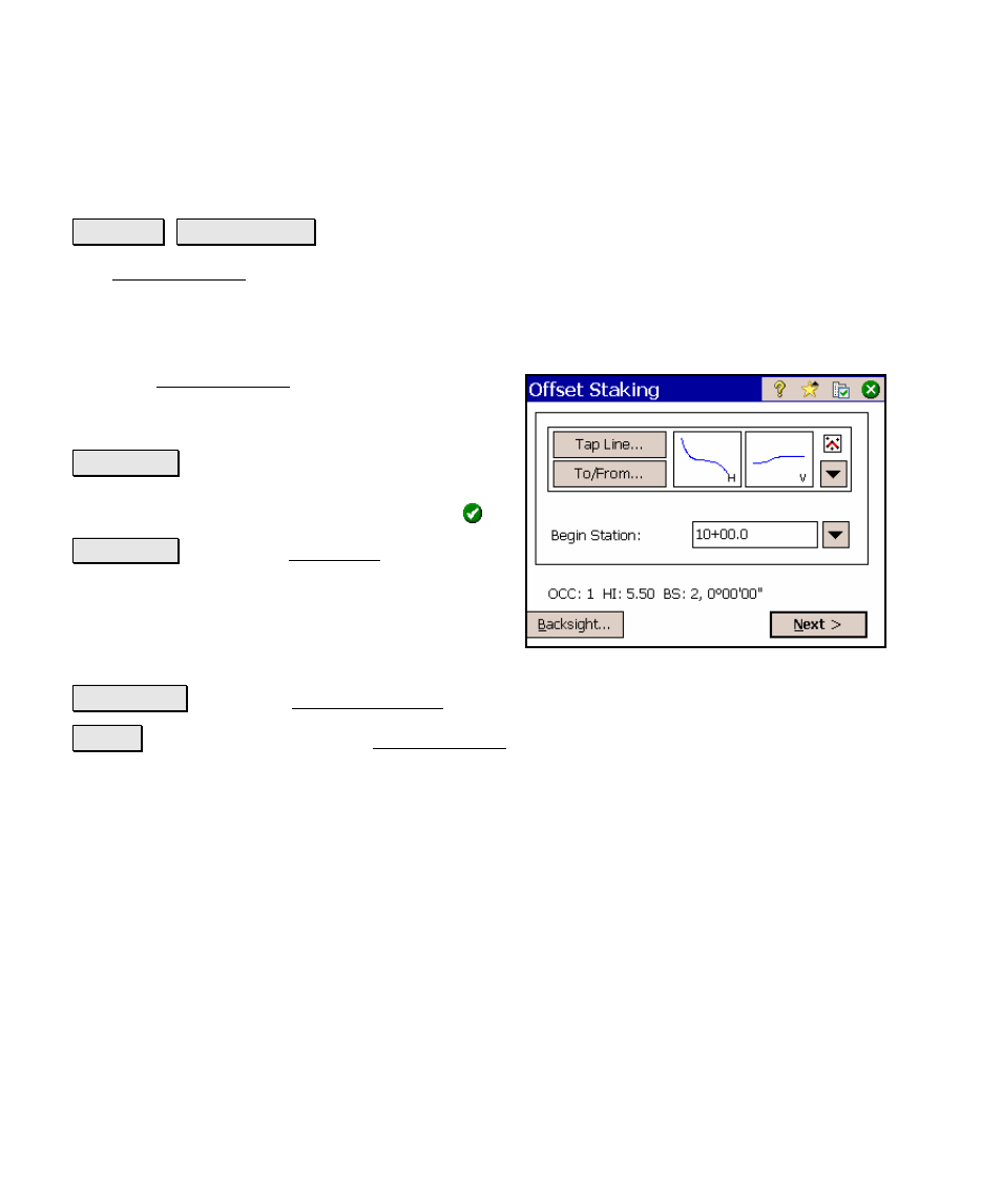 Offset staking, Post processing | Spectra Precision Survey Pro v4.5 Ranger Reference Manual User Manual | Page 294 / 475