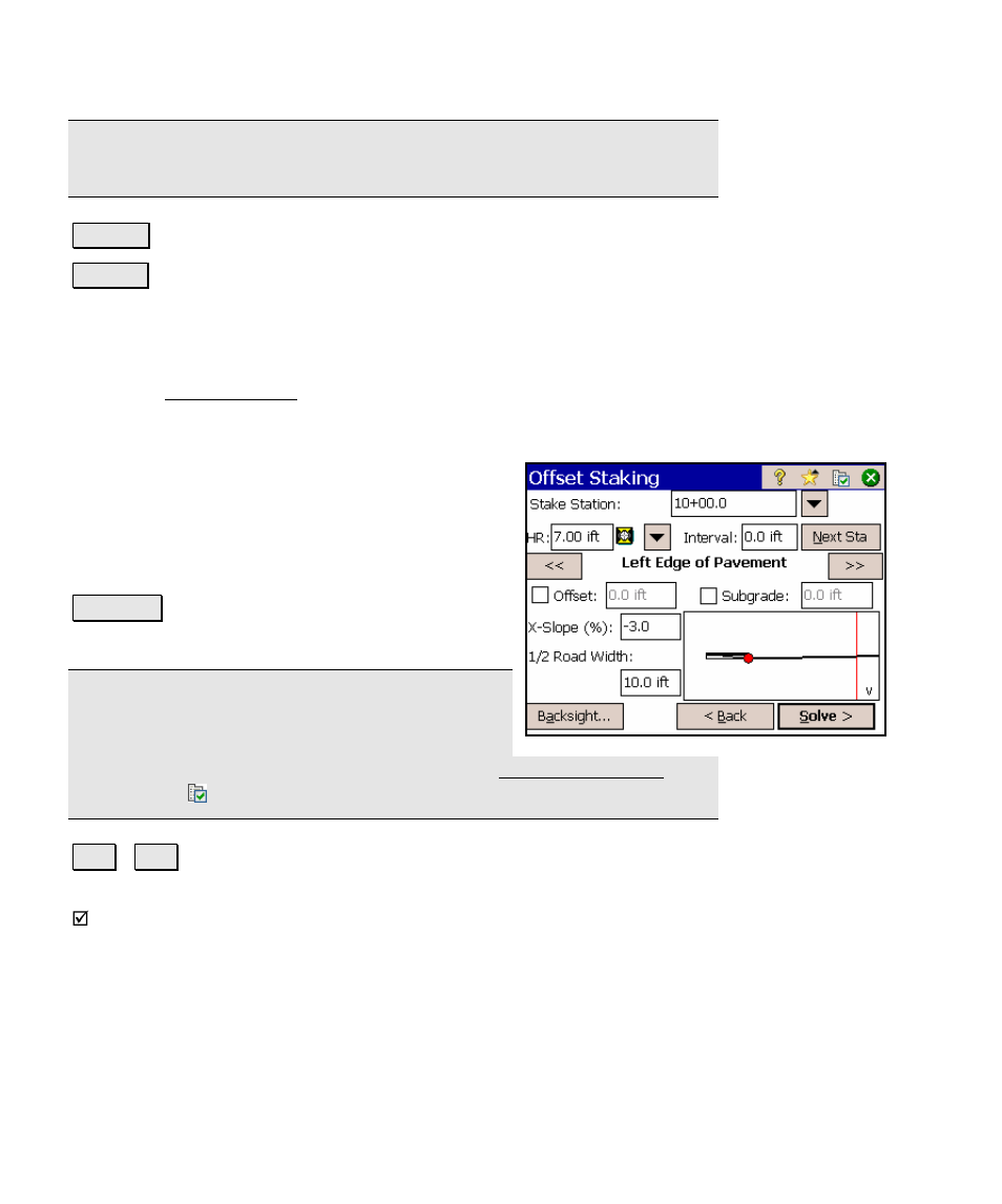 Offset staking – screen three | Spectra Precision Survey Pro v4.5 Ranger Reference Manual User Manual | Page 296 / 475