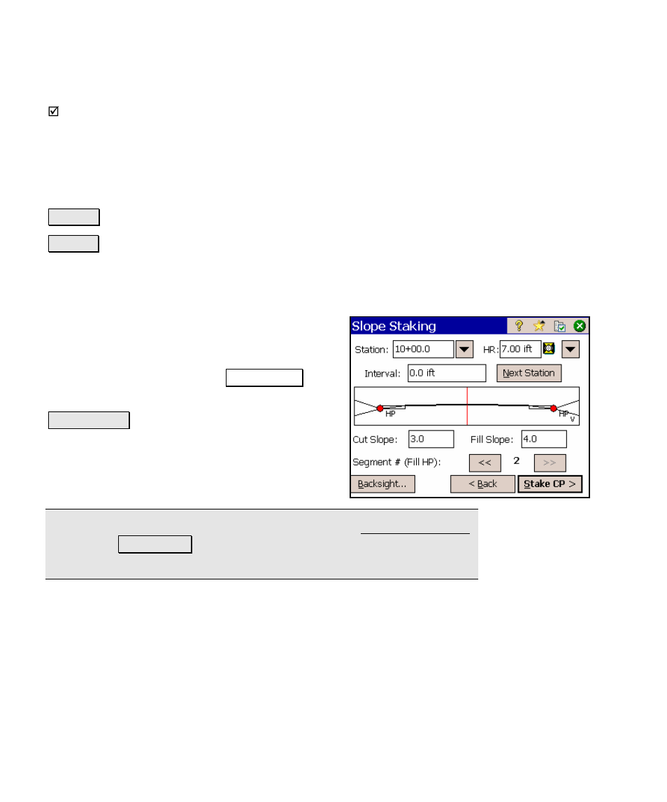 Slope staking – screen three | Spectra Precision Survey Pro v4.5 Ranger Reference Manual User Manual | Page 302 / 475