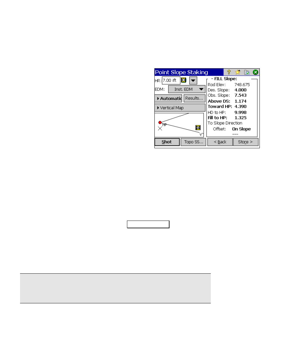 Point slope staking – screen two | Spectra Precision Survey Pro v4.5 Ranger Reference Manual User Manual | Page 308 / 475