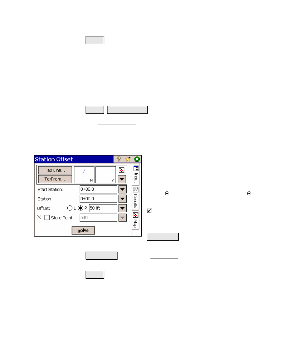 Station offset, Stake dtm | Spectra Precision Survey Pro v4.5 Ranger Reference Manual User Manual | Page 371 / 475