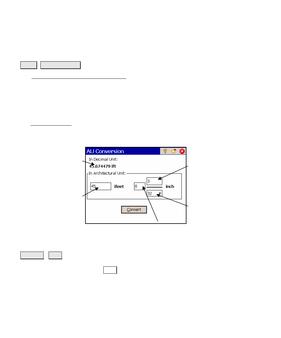 Au conversion | Spectra Precision Survey Pro v4.5 Ranger Reference Manual User Manual | Page 382 / 475