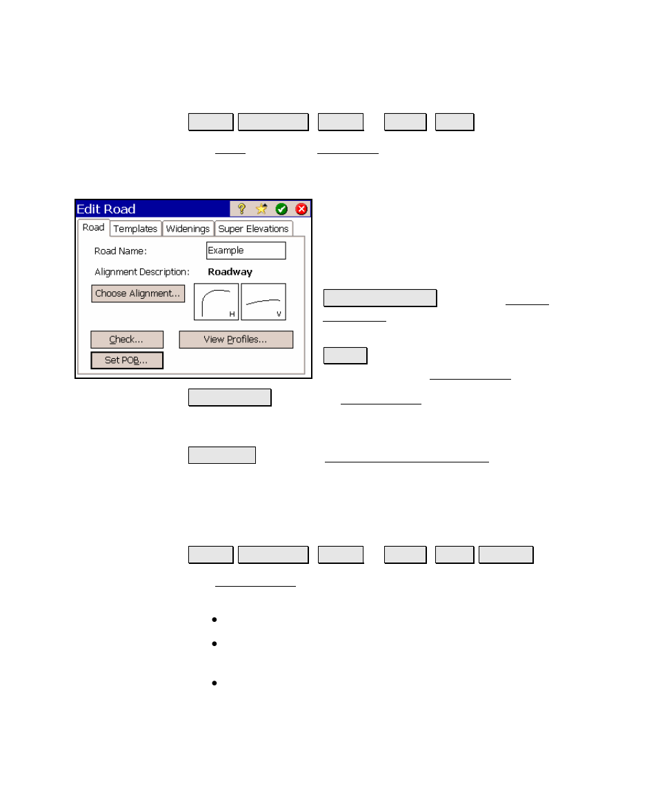 The road card, Roads report screen | Spectra Precision Survey Pro v4.5 Ranger Reference Manual User Manual | Page 413 / 475