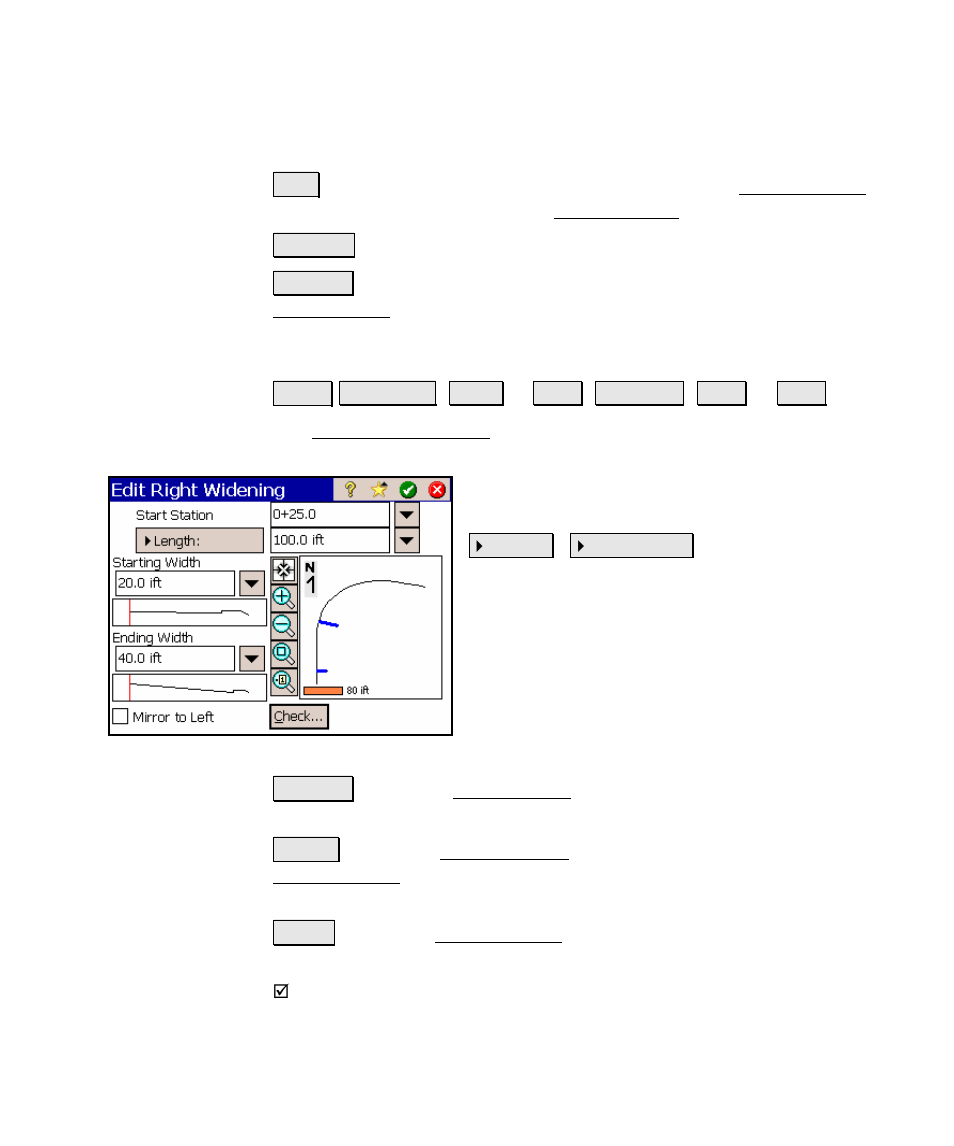 Add / edit widening screen | Spectra Precision Survey Pro v4.5 Ranger Reference Manual User Manual | Page 419 / 475