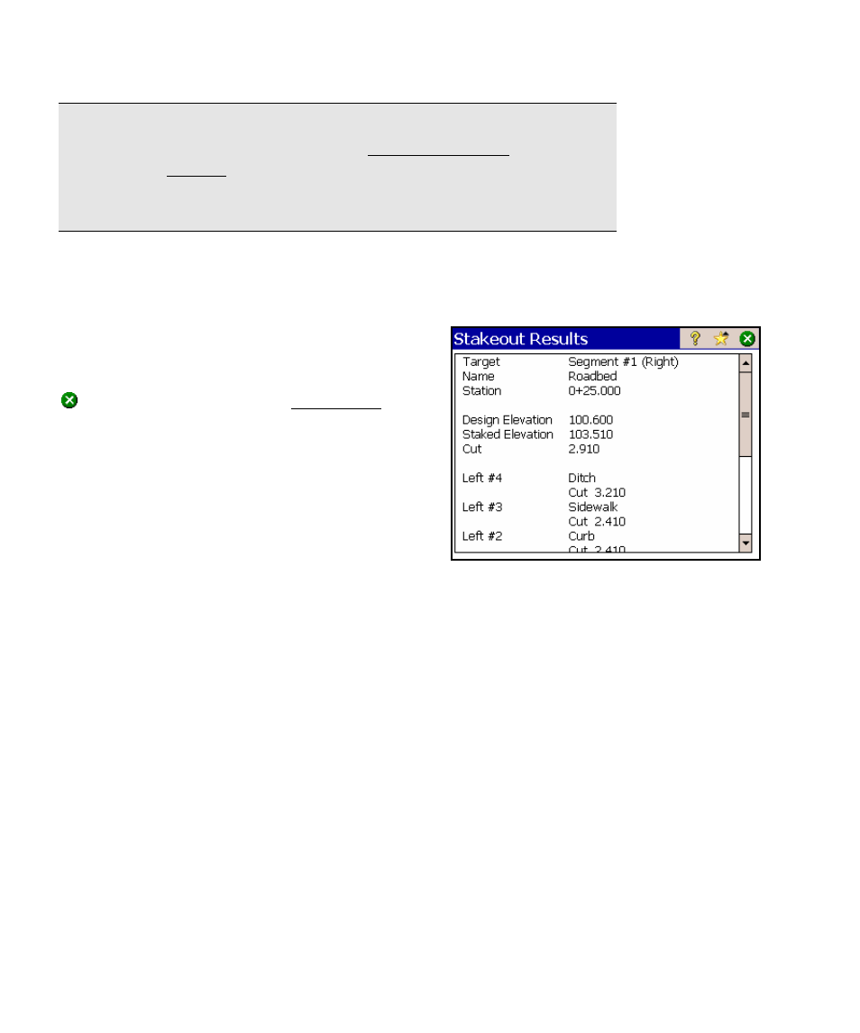 Stake road – stakeout results | Spectra Precision Survey Pro v4.5 Ranger Reference Manual User Manual | Page 428 / 475
