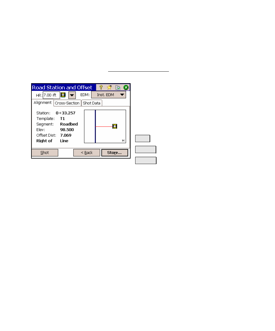 Road station and offset – screen two, Alignment card | Spectra Precision Survey Pro v4.5 Ranger Reference Manual User Manual | Page 433 / 475