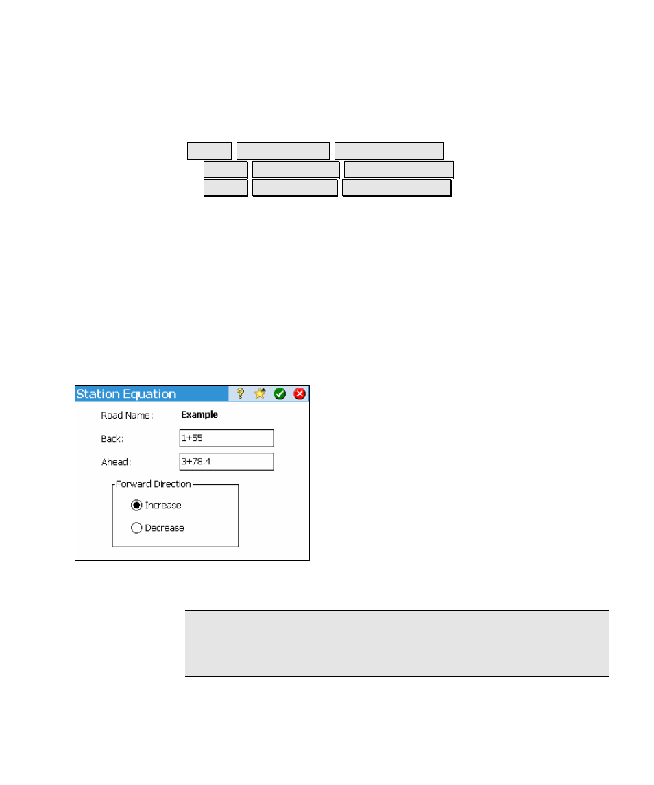 Station equation | Spectra Precision Survey Pro v4.5 Ranger Reference Manual User Manual | Page 435 / 475