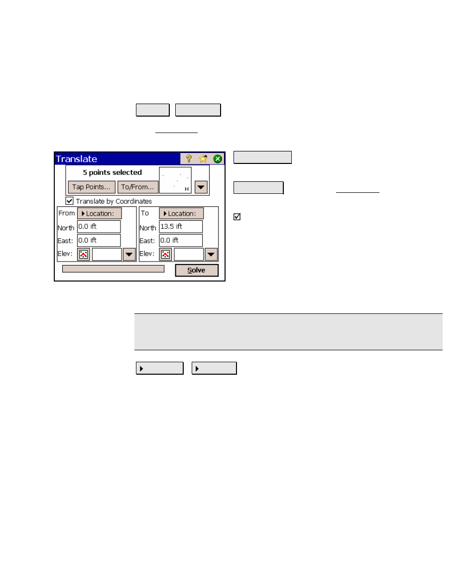 Translate | Spectra Precision Survey Pro v4.5 Ranger Reference Manual User Manual | Page 439 / 475