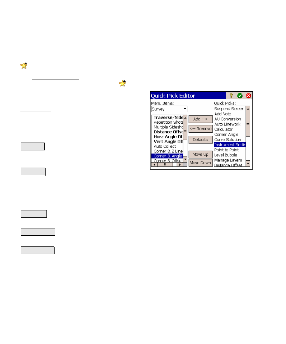 Quick pick editor, Road slope staking | Spectra Precision Survey Pro v4.5 Ranger Reference Manual User Manual | Page 450 / 475