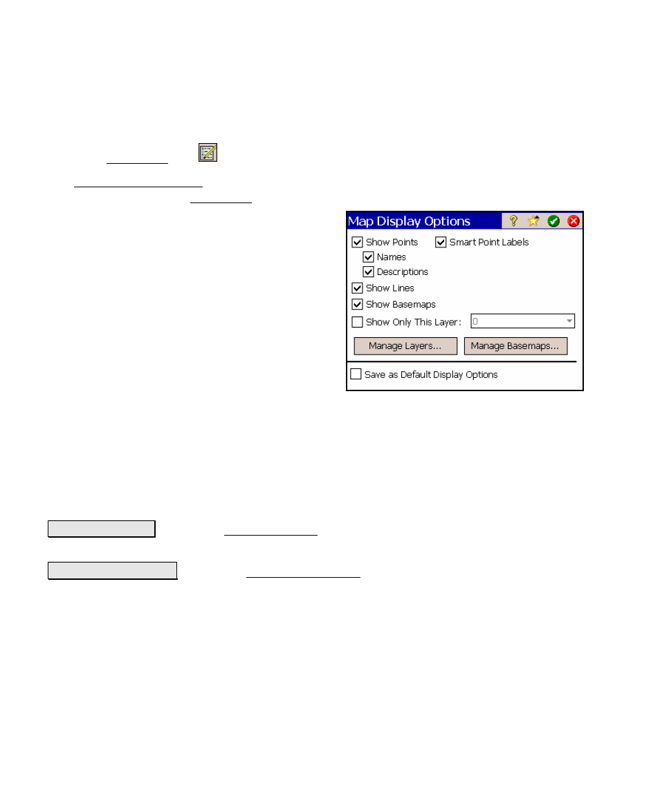 Map display options | Spectra Precision Survey Pro v4.5 Ranger Reference Manual User Manual | Page 454 / 475