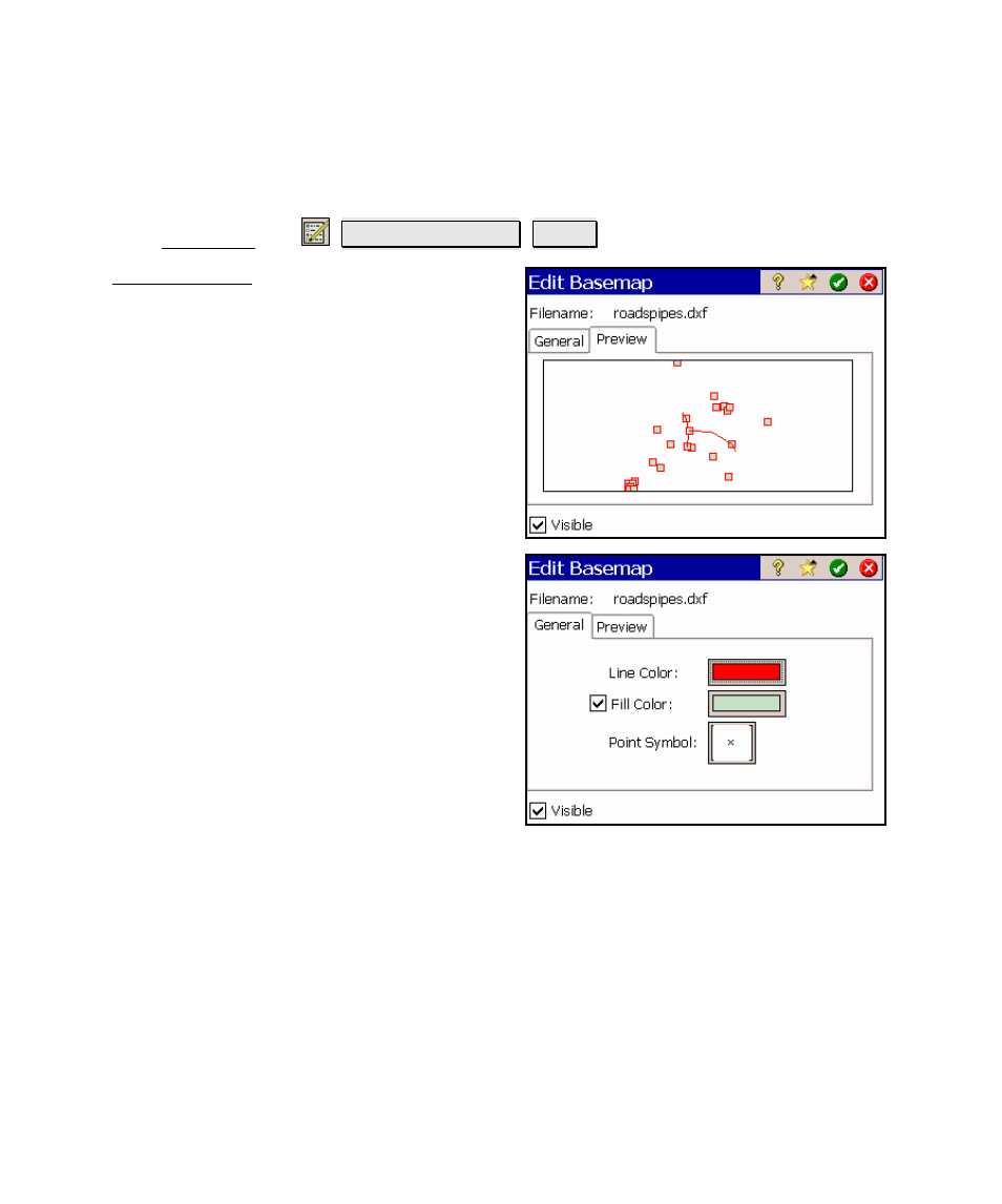 Edit basemaps | Spectra Precision Survey Pro v4.5 Ranger Reference Manual User Manual | Page 456 / 475