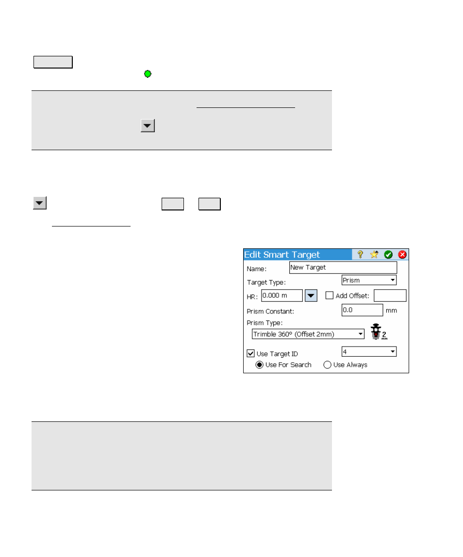 Edit smart target | Spectra Precision Survey Pro v4.5 Ranger Reference Manual User Manual | Page 458 / 475