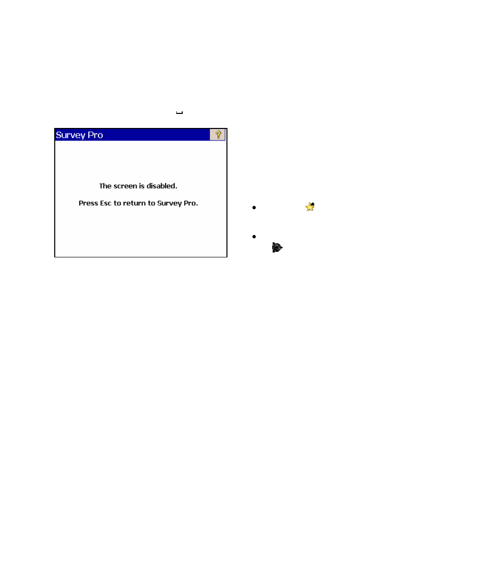 Disable touch-screen, Traverse adjust | Spectra Precision Survey Pro v4.5 Ranger Reference Manual User Manual | Page 461 / 475