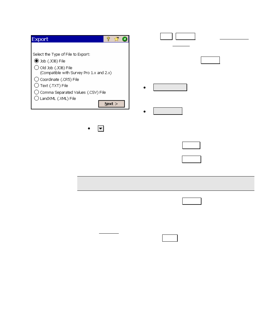 Repetition shots, Set up the job | Spectra Precision Survey Pro v4.5 Ranger User Manual User Manual | Page 123 / 339