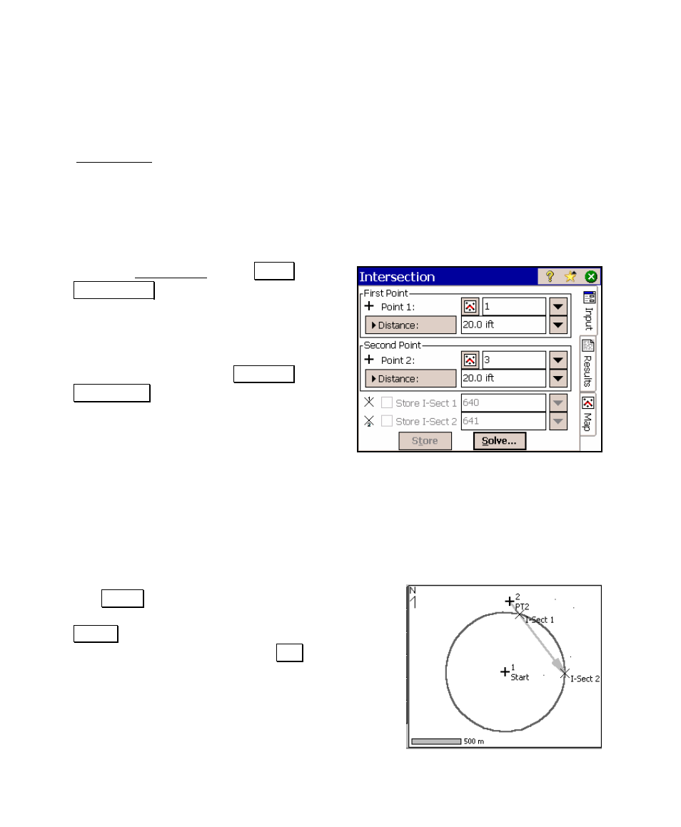 Intersection | Spectra Precision Survey Pro v4.5 Ranger User Manual User Manual | Page 154 / 339