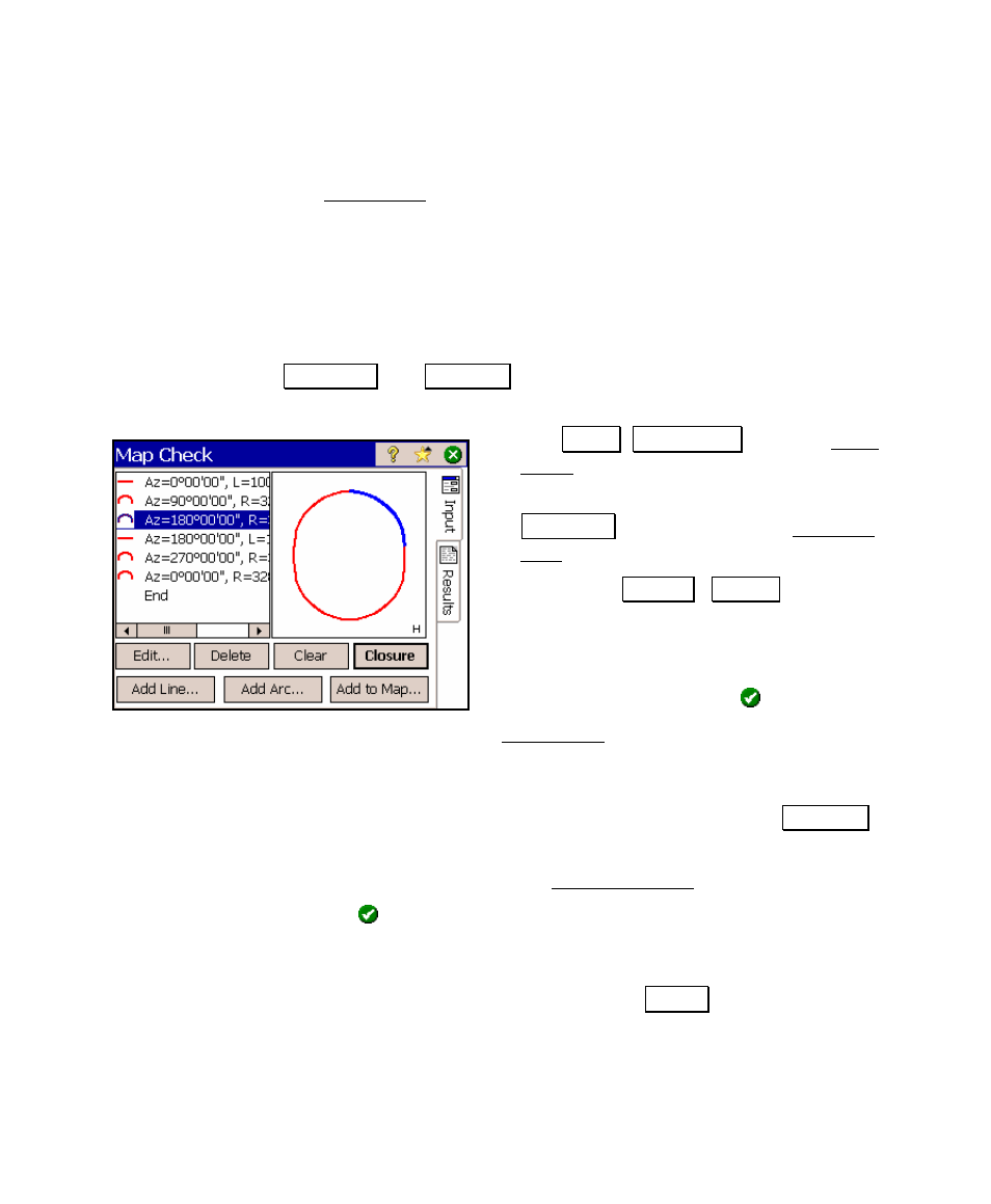 Map check, Entering boundary data | Spectra Precision Survey Pro v4.5 Ranger User Manual User Manual | Page 155 / 339
