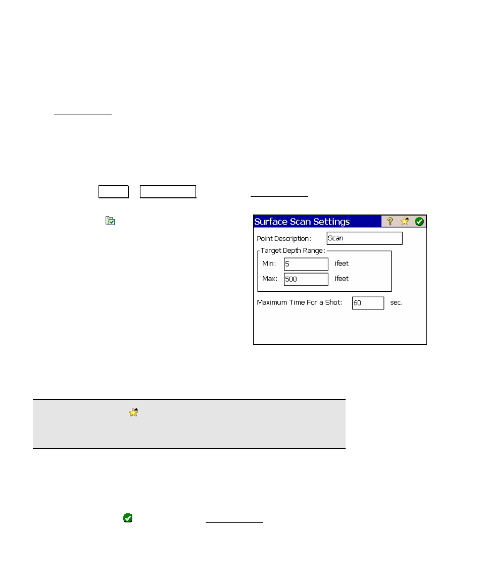 Surface scan, Our curve | Spectra Precision Survey Pro v4.5 Ranger User Manual User Manual | Page 176 / 339