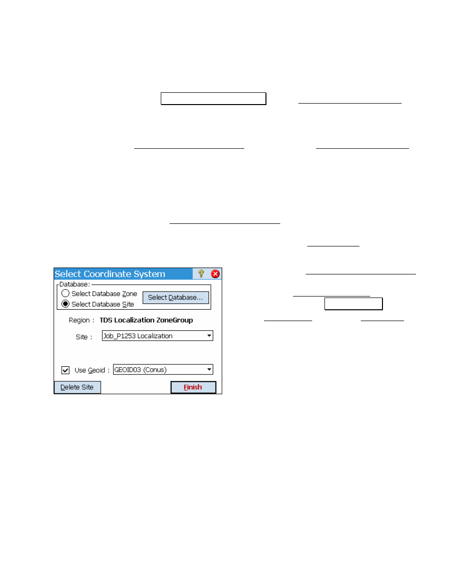 Localization select zone, Mapping plane select zone, Rtk and post processing gps measurements | Spectra Precision Survey Pro v4.5 Ranger User Manual User Manual | Page 227 / 339