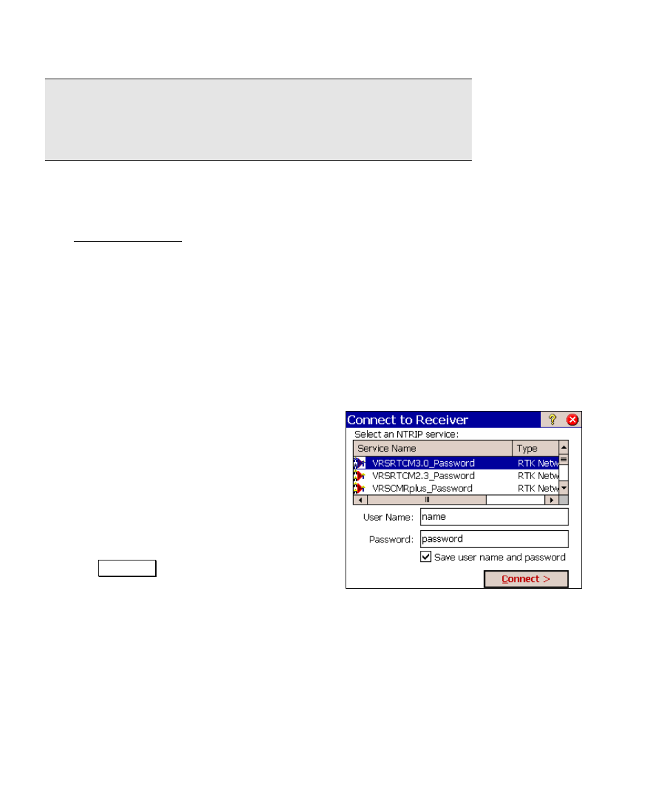 Start gps survey – rover setup, Rover setup – select ntrip service | Spectra Precision Survey Pro v4.5 Ranger User Manual User Manual | Page 252 / 339
