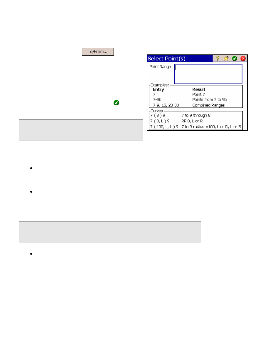 Point list editor | Spectra Precision Survey Pro v4.5 Ranger User Manual User Manual | Page 26 / 339