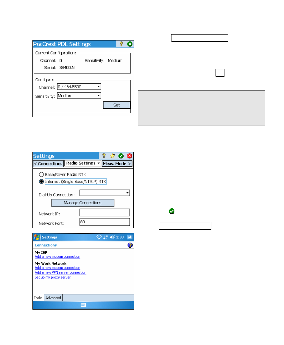 Using a cellular phone | Spectra Precision Survey Pro v4.5 Ranger User Manual User Manual | Page 319 / 339