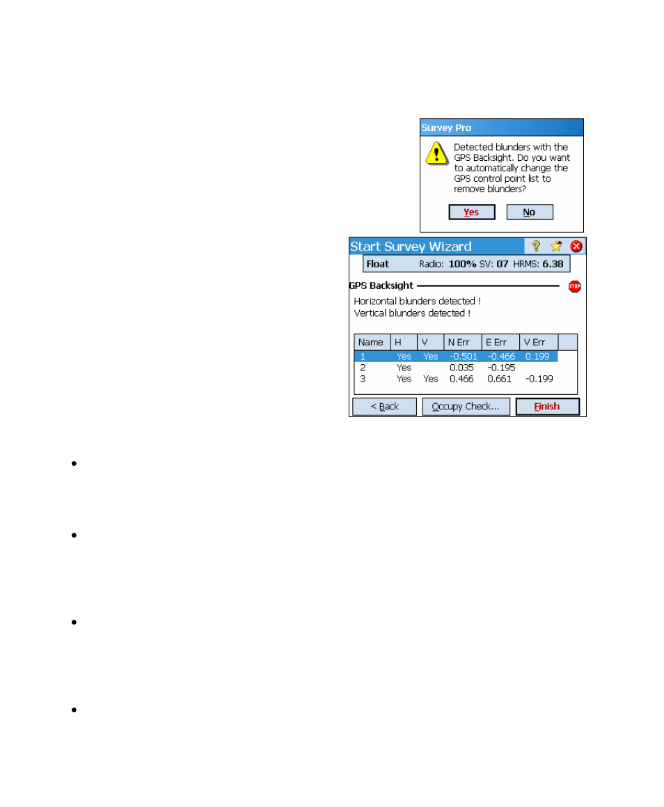 Solve localization and detect blunders | Spectra Precision Survey Pro v4.5 Ranger User Manual User Manual | Page 332 / 339