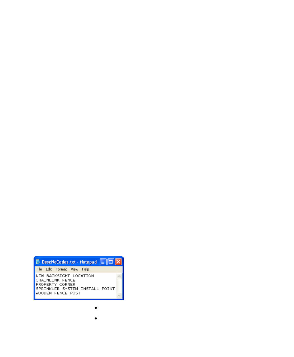 Description files, Description files without codes, Ing smart targets | Art targets | Spectra Precision Survey Pro v4.5 Ranger User Manual User Manual | Page 43 / 339