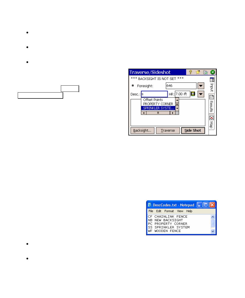 Description files with codes | Spectra Precision Survey Pro v4.5 Ranger User Manual User Manual | Page 44 / 339