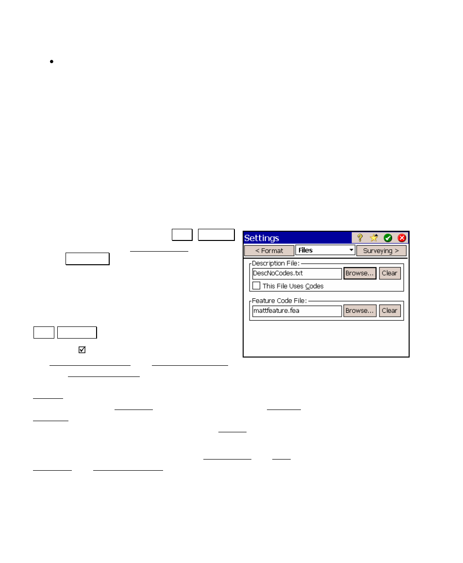 Using feature codes in survey pro | Spectra Precision Survey Pro v4.5 Ranger User Manual User Manual | Page 48 / 339