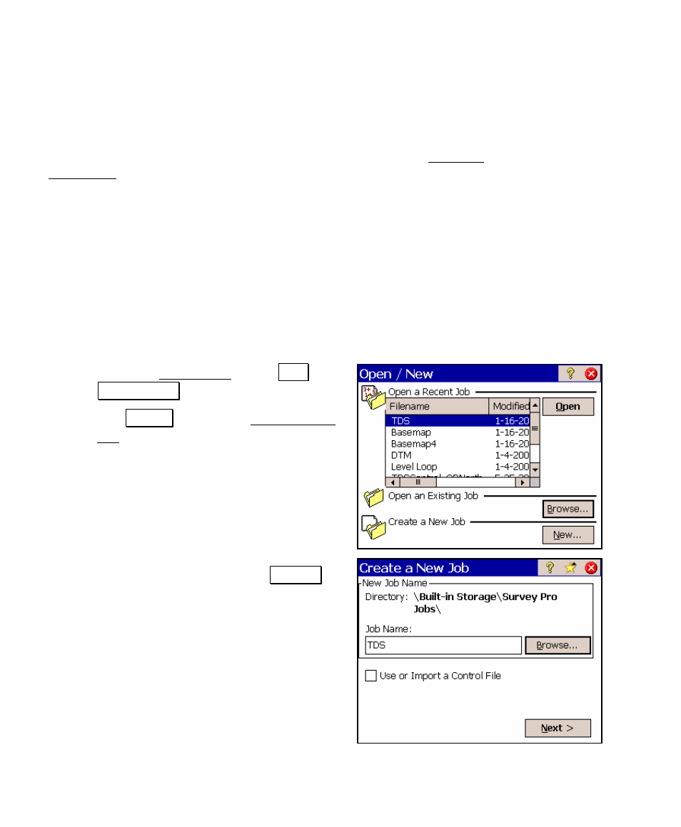 Data collection example, Setup | Spectra Precision Survey Pro v4.5 Ranger User Manual User Manual | Page 66 / 339