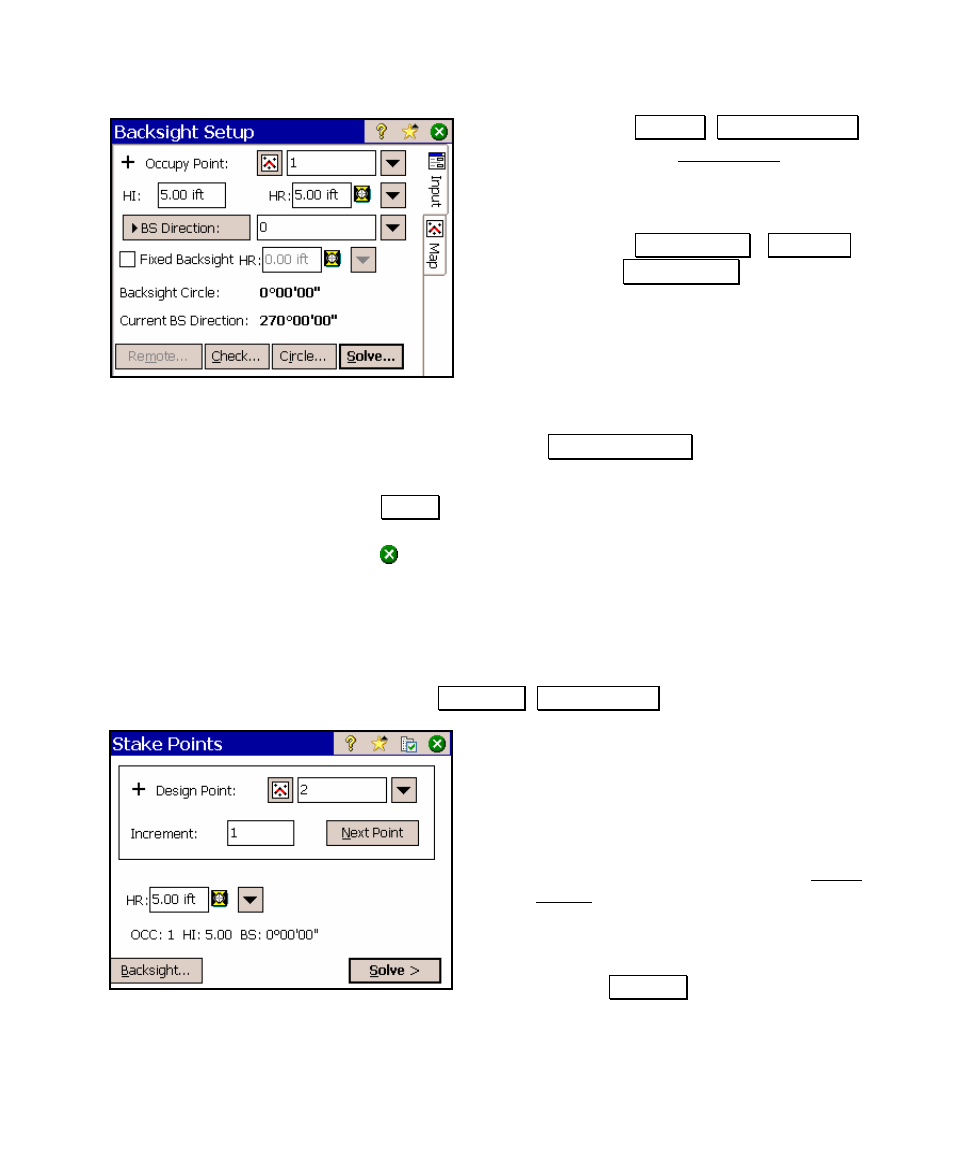 Staking points, Alignment | Spectra Precision Survey Pro v4.5 Ranger User Manual User Manual | Page 77 / 339