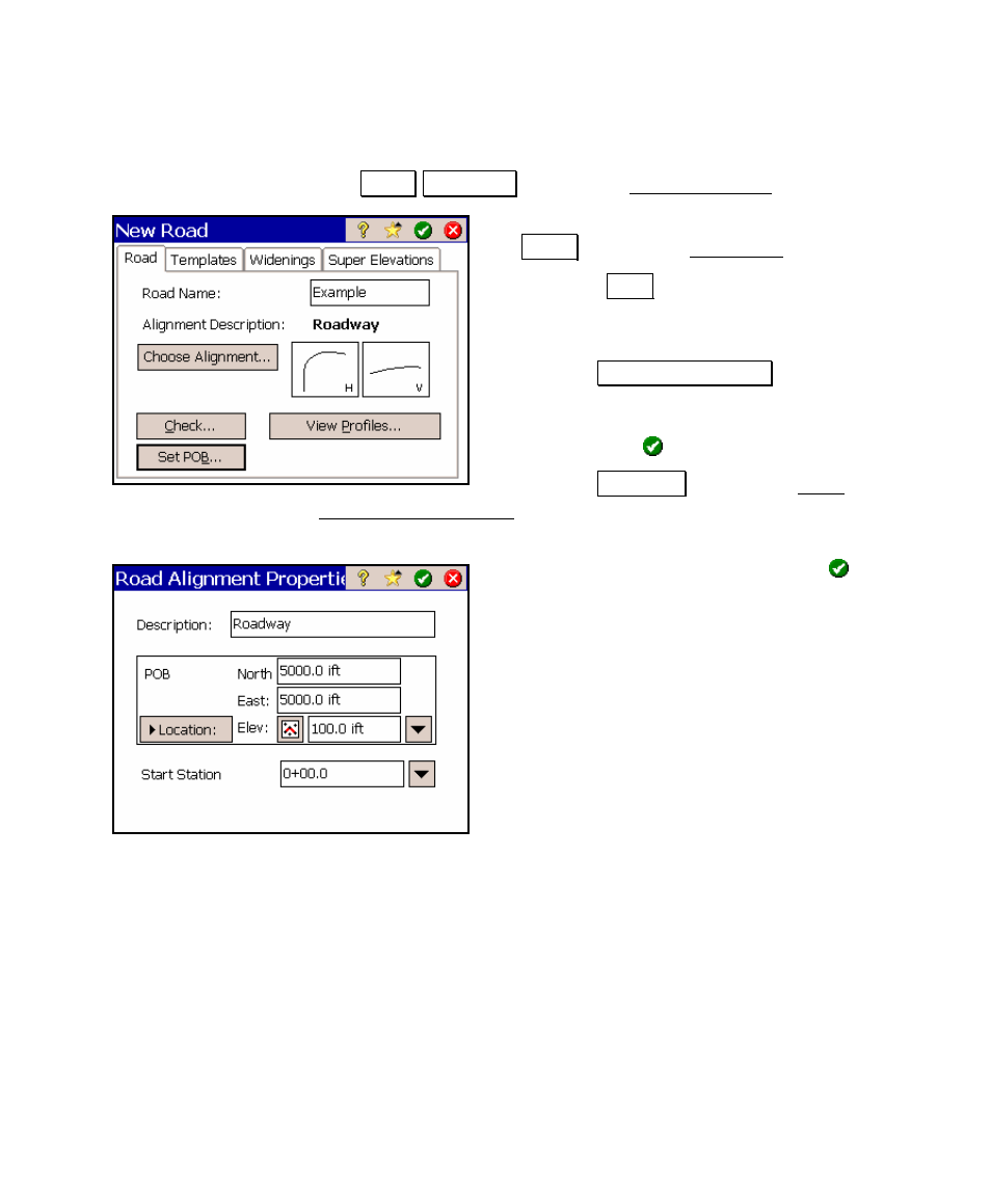 Add templates to the alignment | Spectra Precision Survey Pro v4.5 Ranger User Manual User Manual | Page 95 / 339