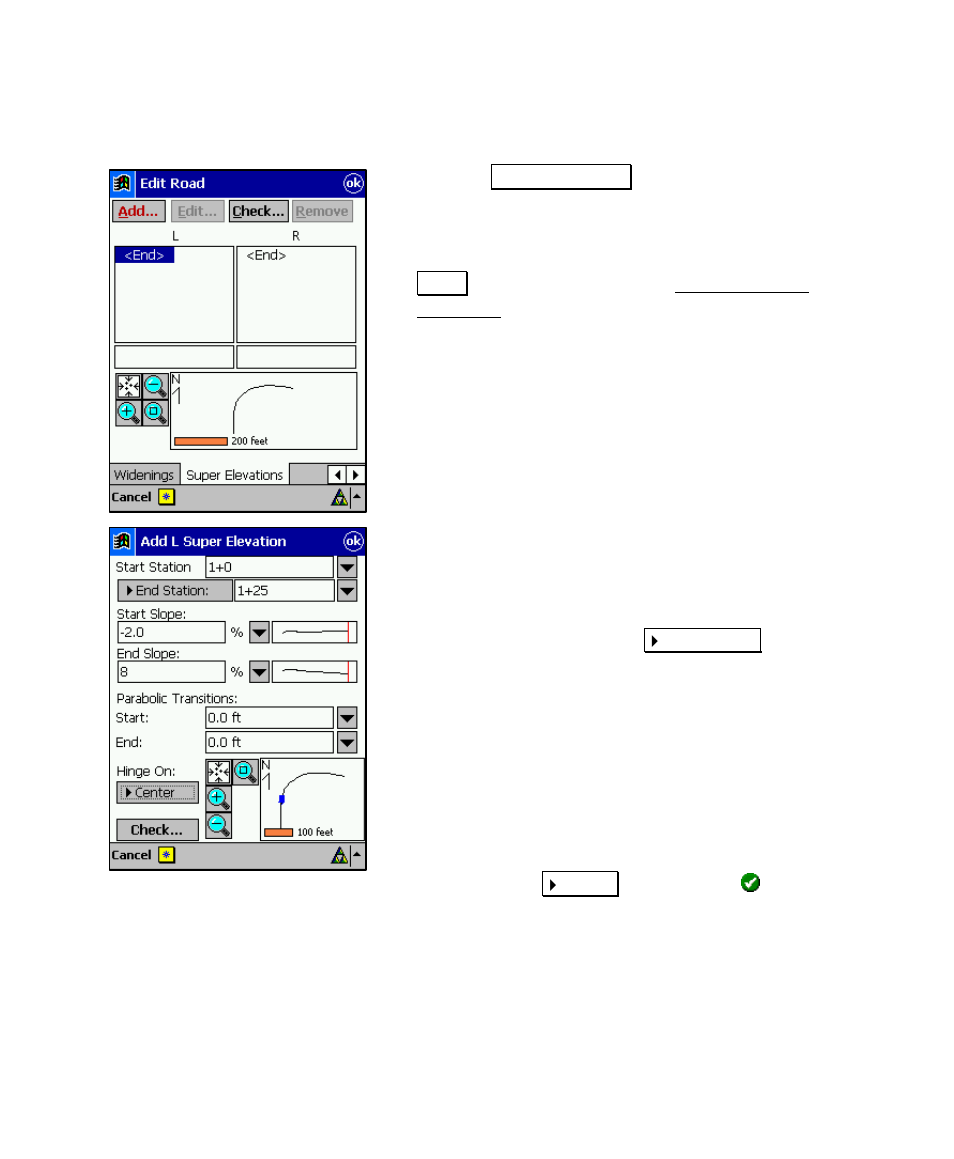 Add super elevations | Spectra Precision Survey Pro v4.5 Recon and Nomad User Manual User Manual | Page 109 / 379