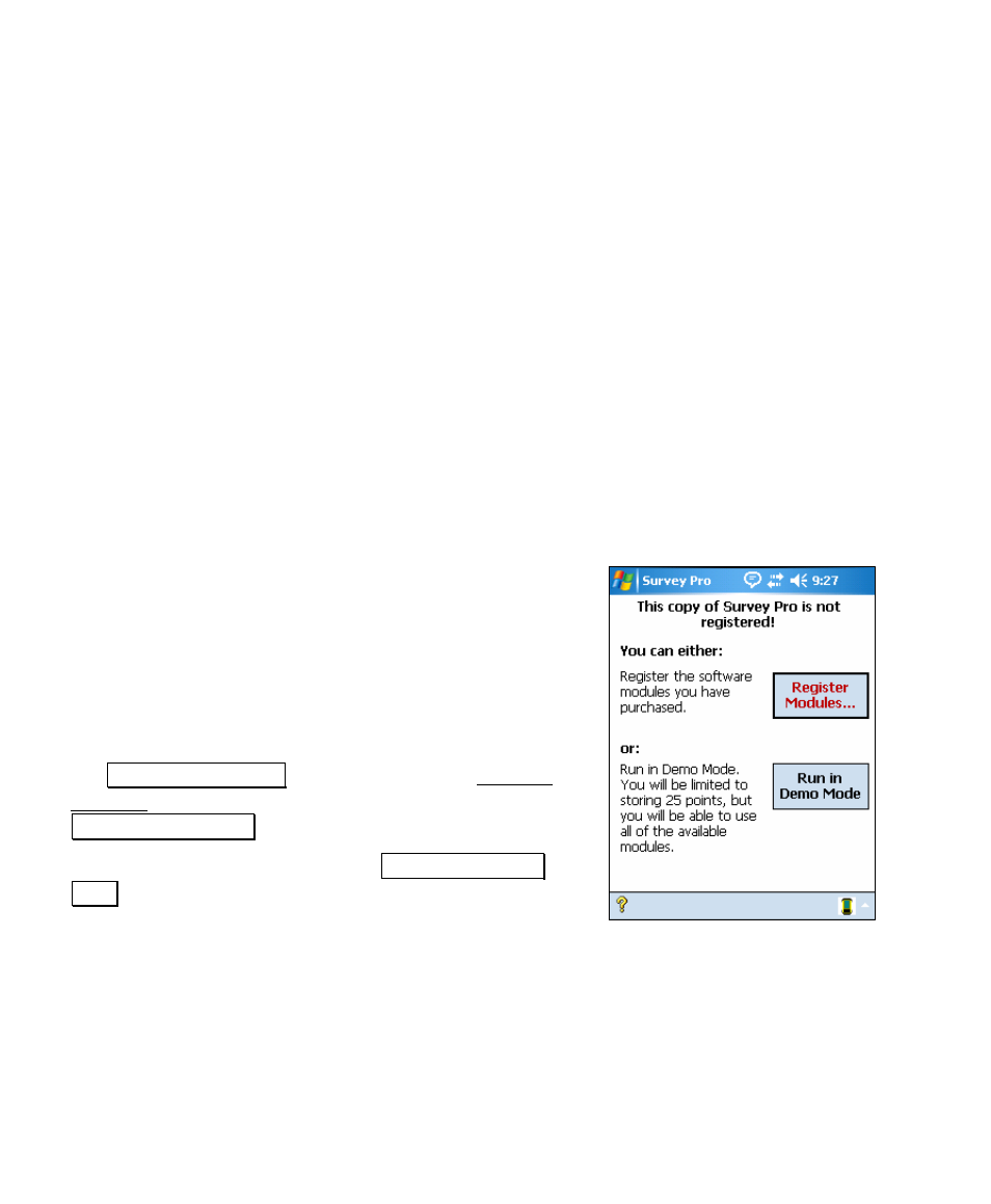 Survey pro installation, Registering | Spectra Precision Survey Pro v4.5 Recon and Nomad User Manual User Manual | Page 14 / 379