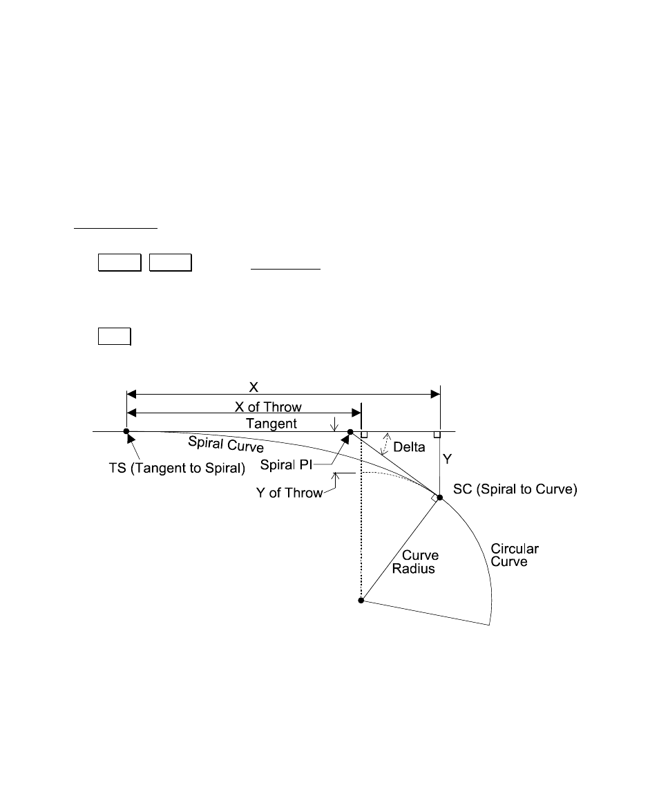 Spiral layout, Curve and offset, Intersection | Spectra Precision Survey Pro v4.5 Recon and Nomad User Manual User Manual | Page 182 / 379
