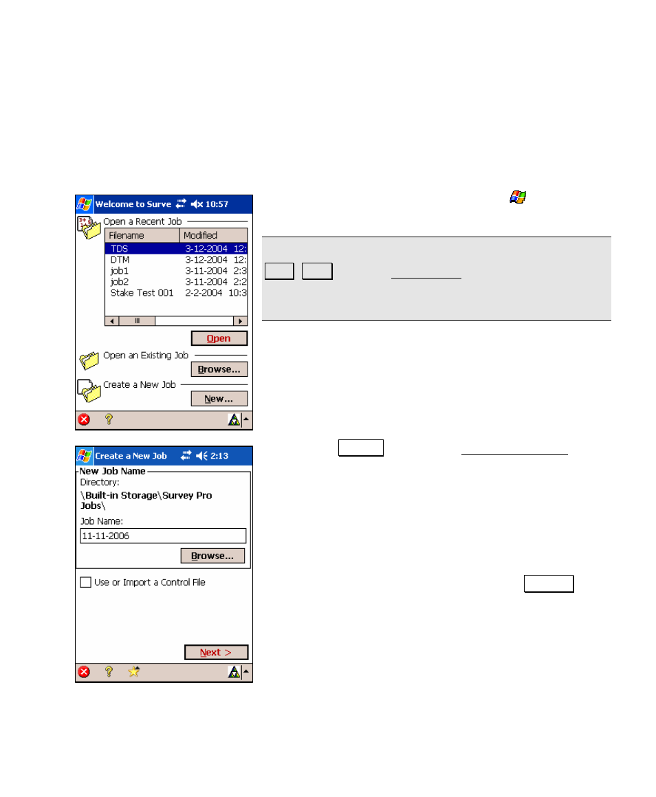 Using survey pro | Spectra Precision Survey Pro v4.5 Recon and Nomad User Manual User Manual | Page 21 / 379
