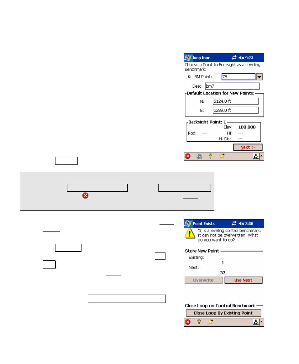 Turn to benchmark | Spectra Precision Survey Pro v4.5 Recon and Nomad User Manual User Manual | Page 210 / 379