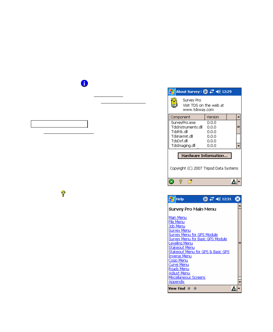 Command bar, Manual conventions, About survey pro | Online help | Spectra Precision Survey Pro v4.5 Recon and Nomad User Manual User Manual | Page 24 / 379